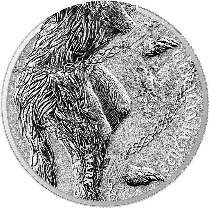 Germania : Bêtes - Fenrir 1 once d'argent 2022