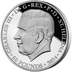 St Helena: Faerie Queene - Redcrosse & The Dragon 1000 gramów Srebra 2024 Proof