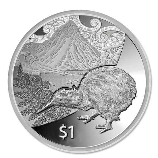 Kiwi 1 uncja Srebra 2014 Proof