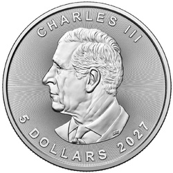 Canadian Maple Leaf 1 oz Silver 2027 Privy Mark Year of the Goat