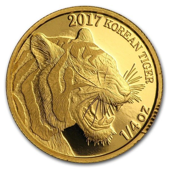Korean Tiger 1/4 oz Gold 2017