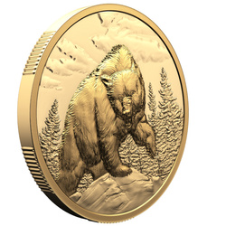 Canada: Great Hunters - Grizzly Bear $200 Gold 2023 Proof Ultra High Relief Coin