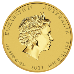 Lunar II: Year of the Rooster 1000 gram Gold