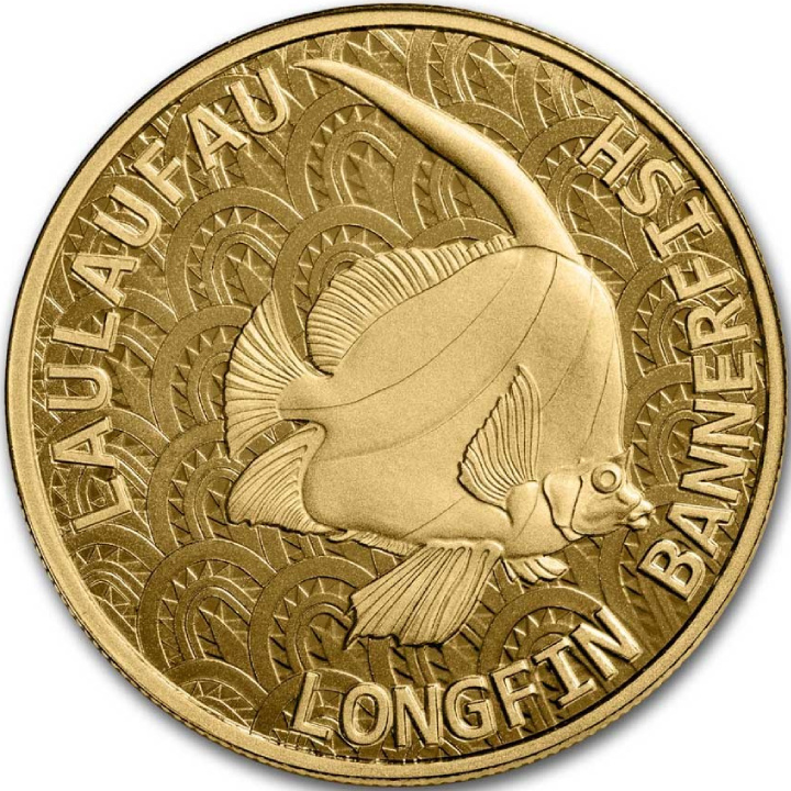 Tokelau : Poisson-coeur à longues nageoires 1 once d'or 2024