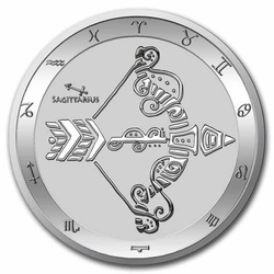 Tokelau: Zodiac Series - Strzelec 1 uncja Srebra 2022 (Milkspot) 