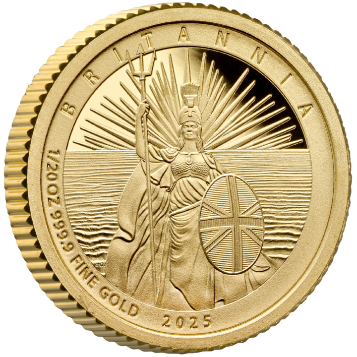 Zestaw 3 monet Britannia Złoto 2025 Proof