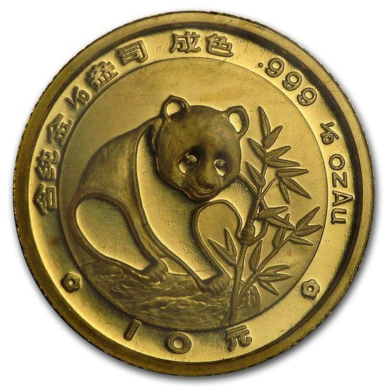 Chińska Panda 1/10 uncji Złota 1988