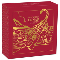 Lunar III: Año del Tigre 1/10 de Onza Oro 2022 Proof