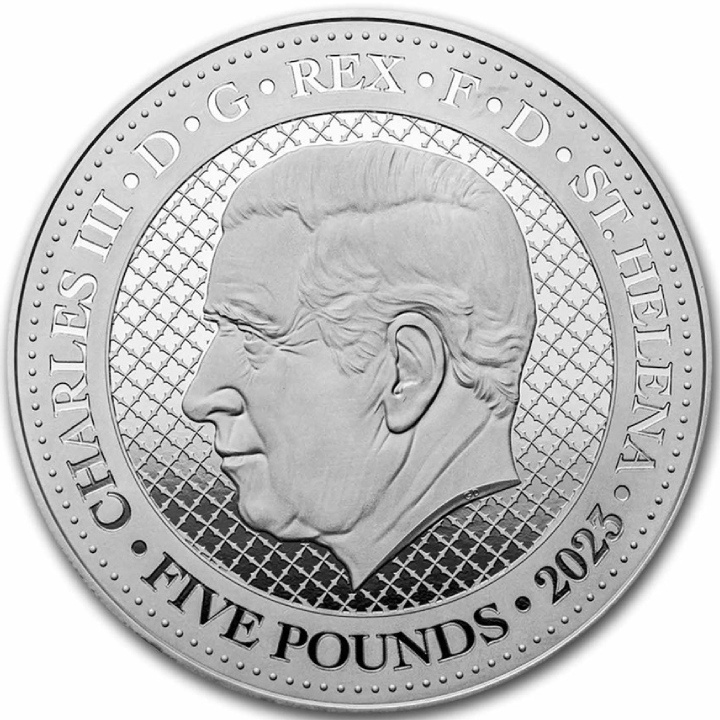 St Helena: Cash India Wildlife - Lion Tailed Macaque 5 oz Silver 2023