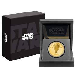 Niue: STAR WARS - Boba Fett csillagharcosa 1 uncia arany 2022 Proof