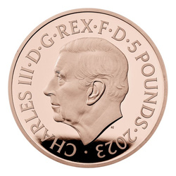 Zestaw 5 monet Wielka Brytania Złoto 2023 Proof Commemorative Coin