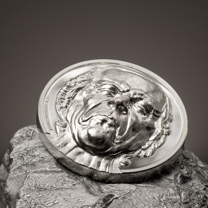 Cook Islands: Striking Heads - The Vexed Man 2 oz Silber 2023 Proof Ultra High Relief Coin