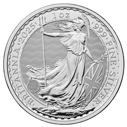 Britannia 100 uncji Srebra - przechowywane w bezcłowym magazynie w Nowym Jorku (Loomis)
