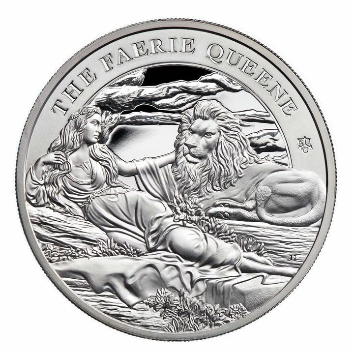 St Helena: Faerie Queene - Una & Lion 5 once d'argento 2022 Proof
