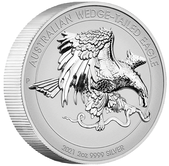 Águila Australiana 2 oz Plata 2021 Proof Ultra Alto Relieve
