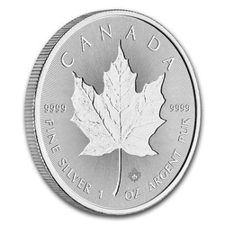 Hoja de arce canadiense 1 oz Plata 2018 (Incusa)