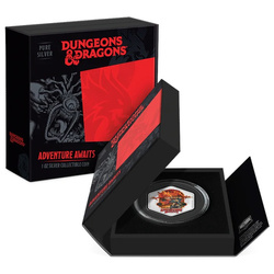 Niue: Dungeons & Dragons coloured 1 oz Silver 2023 Proof