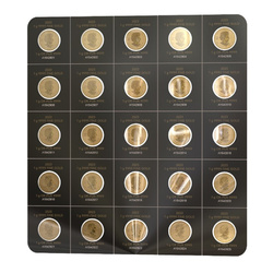 Feuille d'érable canadienne 25 x 1 gramme d'or 2023