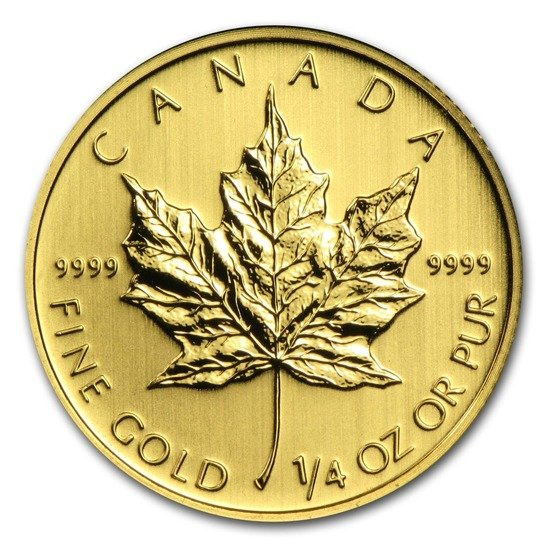 Hoja de Arce Canadiense 1/4 oz Oro 2009