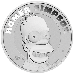 Tuvalu: Homer Simpson 1 unce stříbra 2022