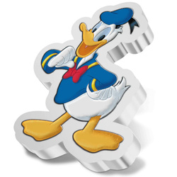Niue: Disney - Donald Duck coloured 1 oz Silver 2021 Proof Shaped Coin