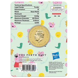 Moneta in bronzo d'alluminio The Perth Mint: Peppa Pig - Together Forever 13,5 g 2026