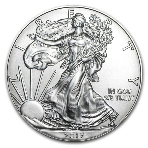 American Eagle 1oz Silver Circulation condition after cleaning from painting coins