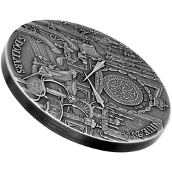 Niue: The Three Musketeers - D’Artagnan pozłacany 2 uncje Srebra 2022 High Relief Antiqued Coin