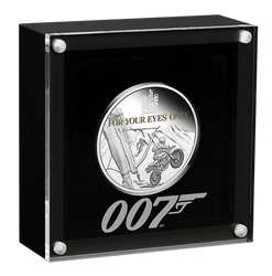 Tuvalu: For Your Eyes Only colorato 40° anniversario del film 1 oncia d'argento 2021 Proof