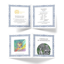 Valkyries : Ostara colorée 2 onces d'argent 2023 Ultra High Relief