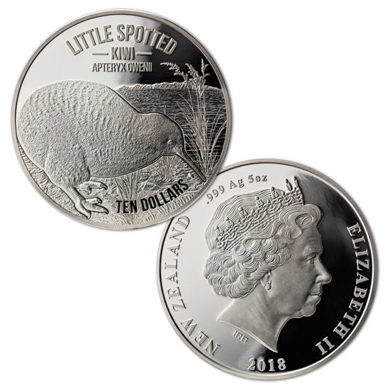 Kiwi 5 uncia ezüst 2018 Proof