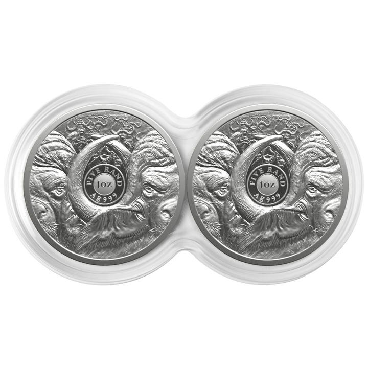 Set Monede de Argint Big Five III: Bivol 2 x 1 uncie Argint 2026 Proof Doublecap