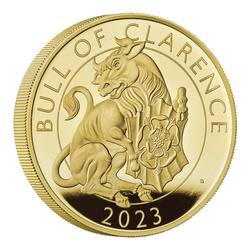 The Royal Tudor Beasts: The Bull of Clarence 5 uncji Złota 2023 Proof