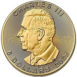 Moneda de oro Maple Leaf canadiense 1/10 onzas de oro 2027