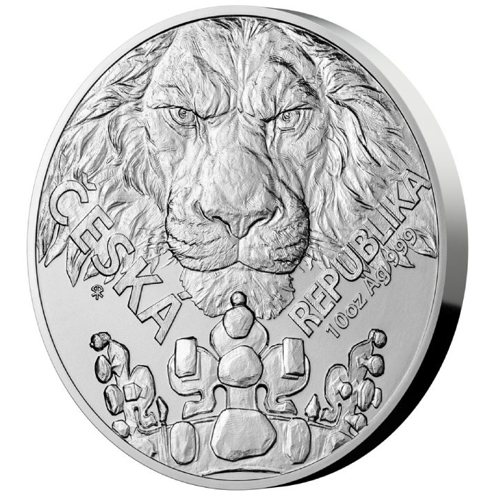 Niue: León Checo 10 oz Plata 2023