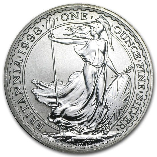 Britannia 1 uncja Srebra 1998