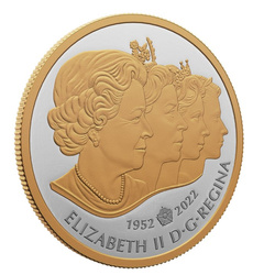 Canada: The Imperial State Crown $1 Silber 2022 Gilded Proof Coin 