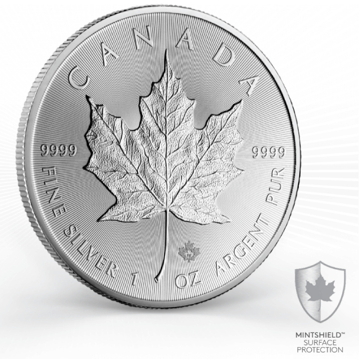 Feuille d'érable canadienne 31,19 grammes d'argent 2023 (pièce présentant un défaut visible)