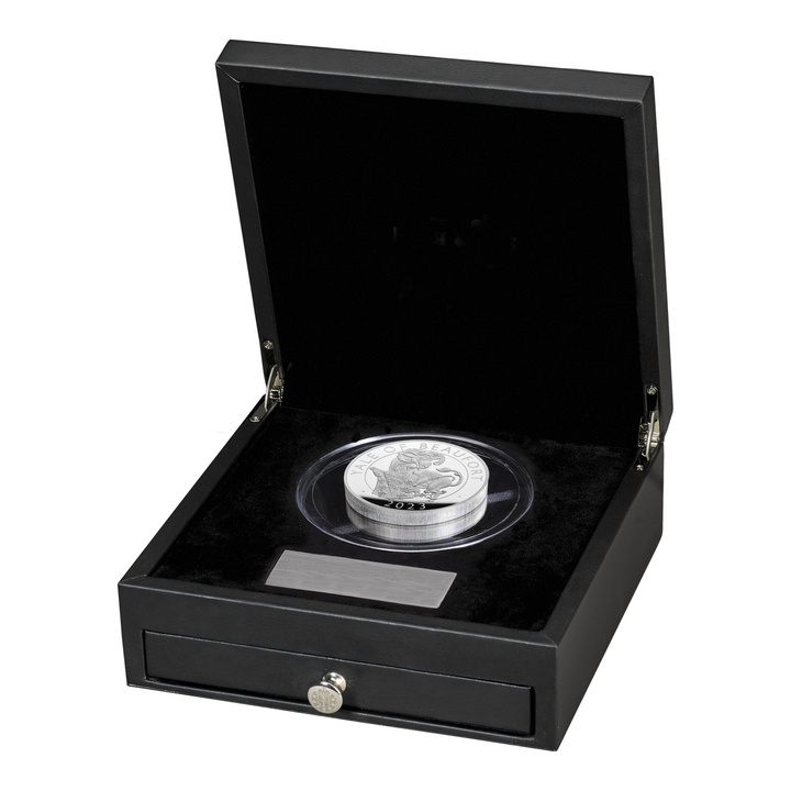 A Tudor-ház királyi állatai: Beaufort yale-je 10 uncia ezüst 2023 Proof