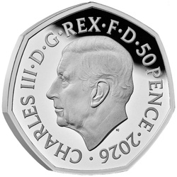 60 Years of Star Trek 50p színezett ezüst 2026 Proof