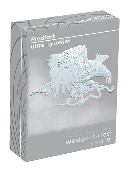 Orzeł Australijski 2 uncje Srebra 2021 Proof Ultra High Relief