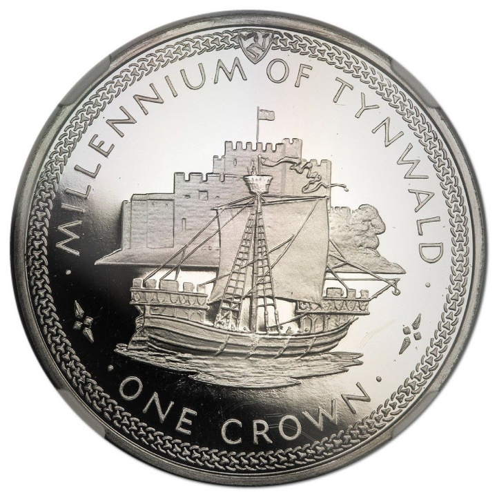 Isle of Man: Set of 5 Millennium of Tynwald Silver Coins 1979 Proof