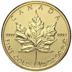 Foglia d'acero canadese 1/10 oncia d'oro 2014