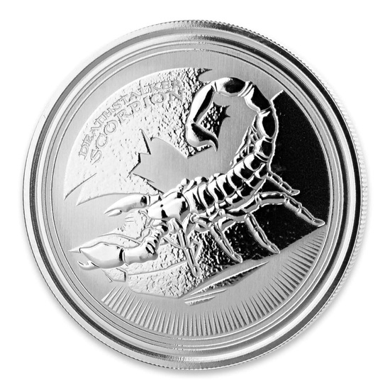 Republic of Chad: Deathstalker Scorpion 1 oz Silver 2017