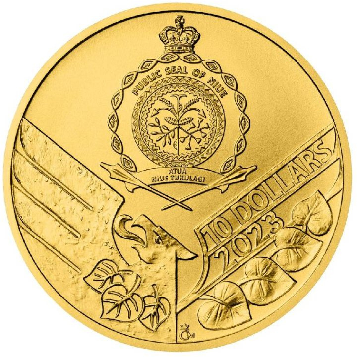 Niue: León Checo 1/4 oz Oro 2023