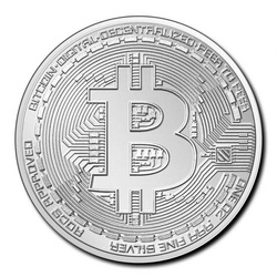 Republic of Czad: Bitcoin 1 oz Silver 2020