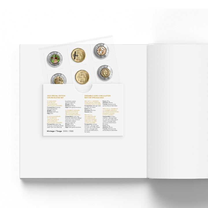 Zestaw Canada: Annual Collection Book with Special Edition 7 monet 2023
