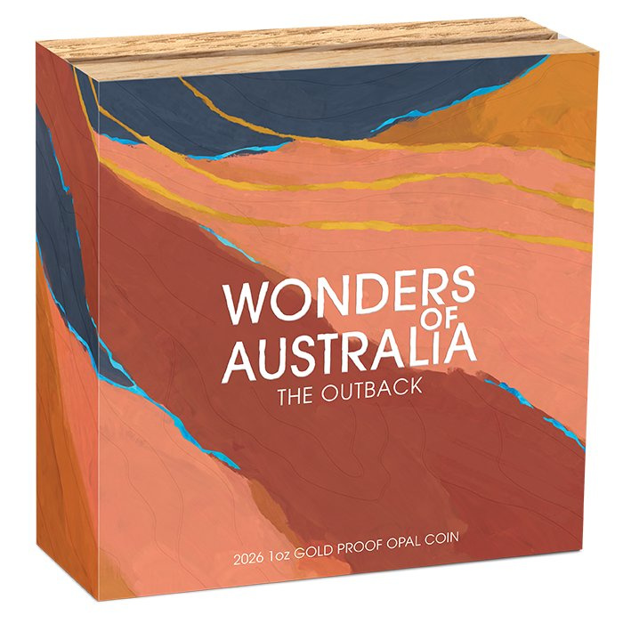 Wonders of Australia: The Outback, 1 Unze Gold, 2026, Opal Proof