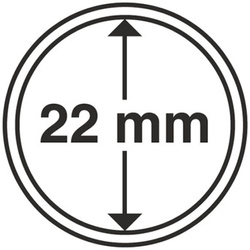 Leuchtturm - Plastikowy kapsel na monetę 22 mm 100 sztuk