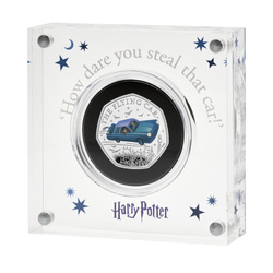 Harry Potter: The Flying Car coloured 50p Silver 2025 Proof